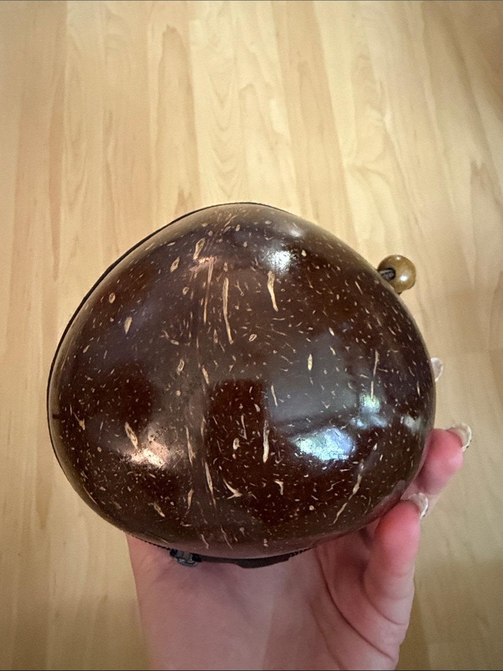 Handcrafted Coconut Shell Bag - Picture 2 of 4